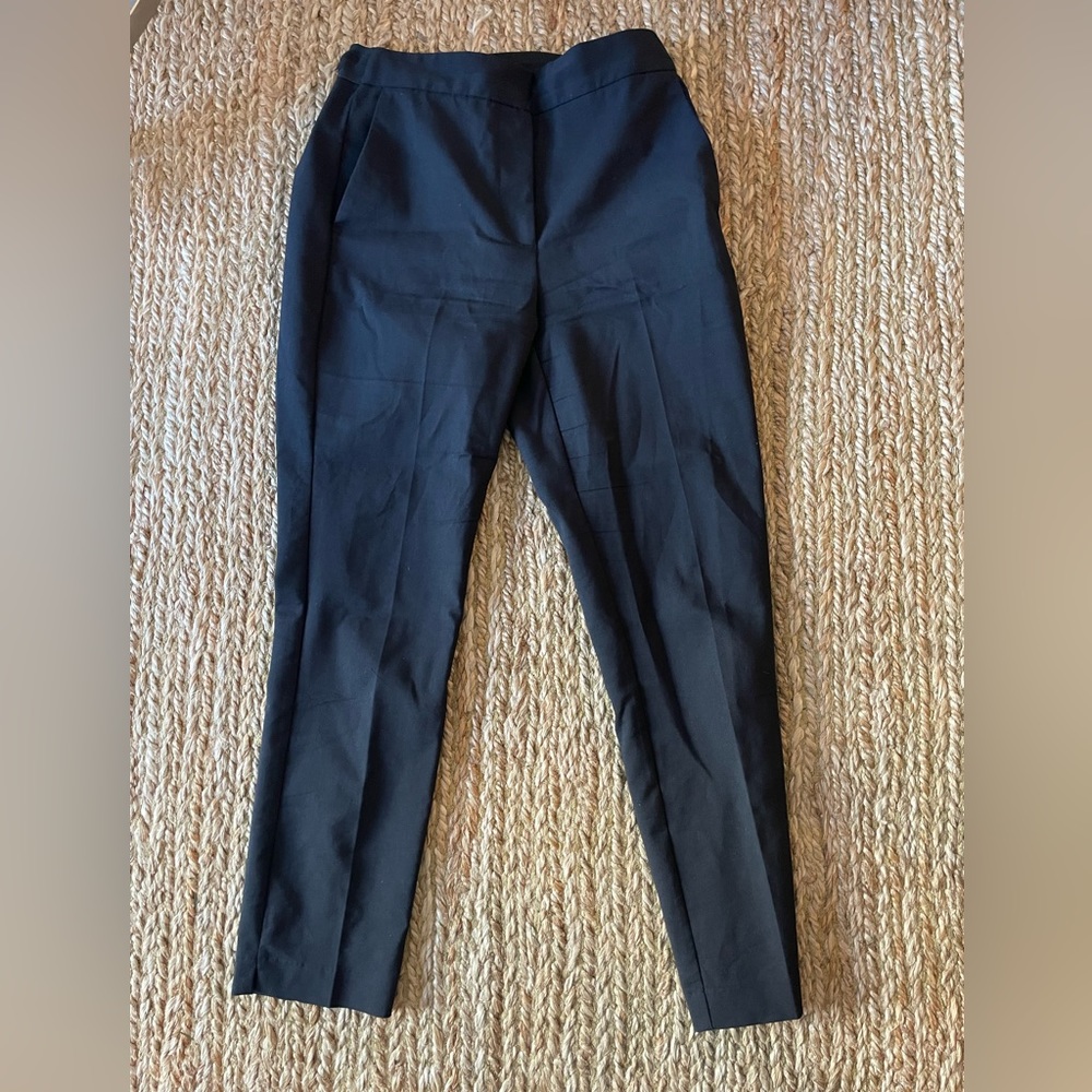 Zara straight leg black work pants